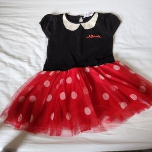 GAP Minnie Mouse Red Black Polka Dot Tutu Dress